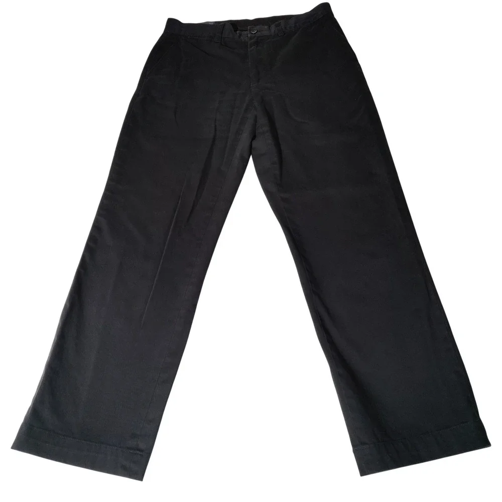 Polo Ralph Lauren Preston Pant 33x32 (32x30 Actual) Black Ctn Straight Trouser
